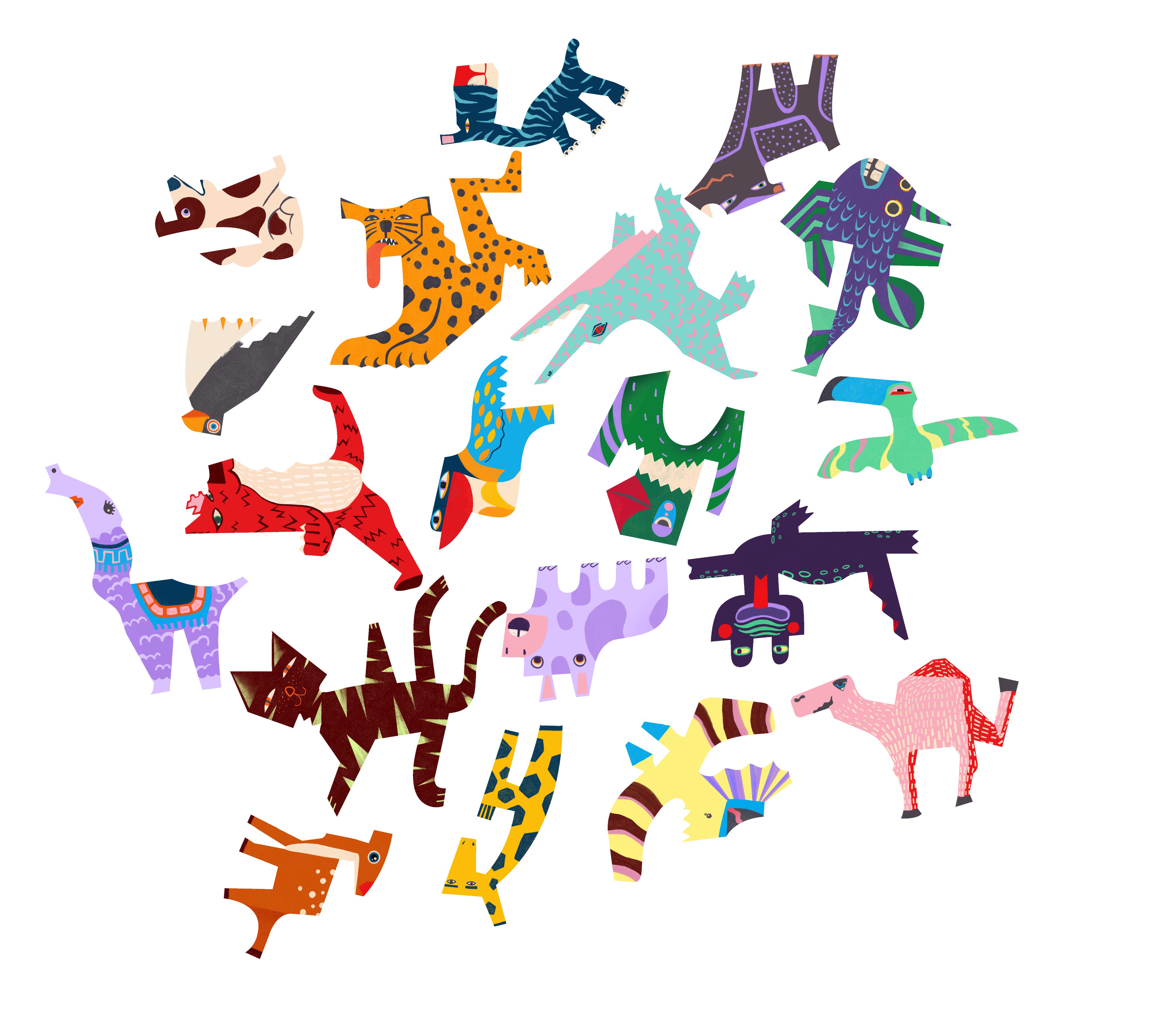 All 19 pieces mixed